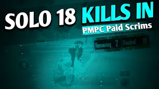 Solo 18 Kills In @PMPCESPORTS Paid Scrims | Battlegrounds Mobile India