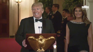 President Trump and The First Lady Attend the Governors' Ball