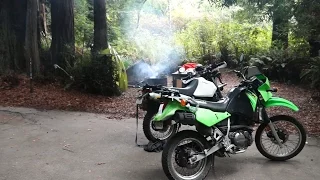 KLR650 and  Dr650 Lost Coast Motorcycle Trip part 1