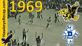 Iowa Hawkeyes vs Drake Bulldogs - College Basketball 12/22/1969 - Great Ralph Miller "Six Pack" Team