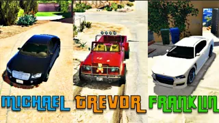 GTA 5 - What Happens If You Steal Car to Michael, Trevor or Franklin in GTA 5? (Unique Scene)