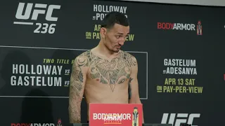 UFC 236 Weigh-Ins: Max Holloway Makes Weight - MMA Fighting