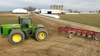 Spring Plowing with Big John Deere Tractor and 8 Bottom Plow | Let’s Go!