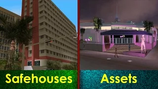 GTA Vice City - All Safehouses & Assets