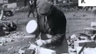 1930s UK Construction, Building Site, New Houses, Archive Footage