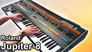 ROLAND JUPITER 8 | Ambient piano music soundscape | Synth demo