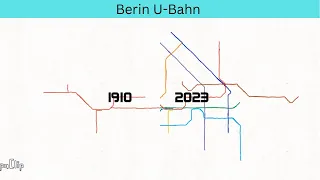 Evolution of Berlin U-Bahn 1902-2023