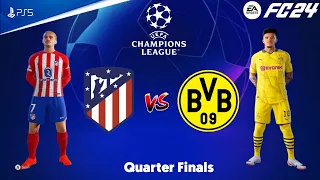 FC 24 - Atletico Madrid vs Borussia Dortmund | Champions League 23/24 Quarter Finals | PS5™ [4K60]