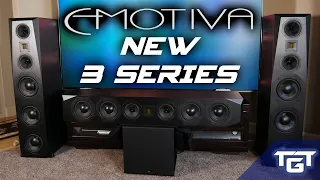 NEW AIRMOTIV 3 Series | Emotiva T3+ Towers, C3+ Center, A2+ ATMOS Home Theater Speakers REVIEW!