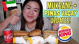 BURGER KING MUKBANG + PINAS VACAY UPDATES & GIVEAWAY TEASER!! | IRISH AYZ (DUBAI)