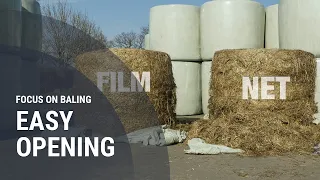 KUHN – FOCUS ON BALING // Opening round silage bales: net versus film