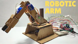 How to make robotic arm Using Servo And Adruino | Arduino Project