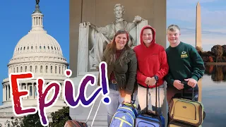 ✈️First Time on an Airplane | Experience WASHINGTON, D.C. With Me and My BOYS