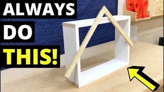 ALWAYS Do This To Your CARPENTRY + WOODWORKING Projects! (How to SQUARE UP Cabinets/Floors/Walls...)