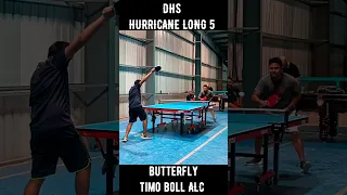 Butterfly Timo Boll ALC Vs DHS Hurricane Long 5 🏓🏓🏓🏓