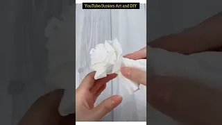 DIY Tissue Paper Flower 🌺 #shorts #viral #diy #art #viralvideo #trending #flowers #flower #rose