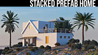 Touring The Brand New PREFAB HOME You Can Stack and Connect!!