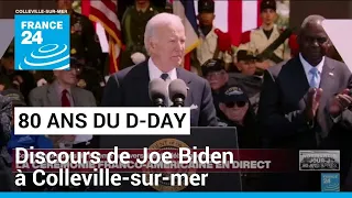 80 ans du D-Day : "l'histoire nous a appris que la liberté a un prix", affirme Joe Biden