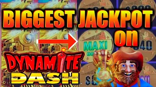 MASSIVE! MY BIGGEST JACKPOT OF MY LIFE!! ALL ABOARD DYNAMITE DASH MY BIGGEST JACKPOT EVER