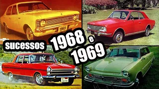 OS CARROS MAIS VENDIDOS DE 1968 E 1969! + MÚSICAS + FATOS HISTÓRICOS #1968 #1969