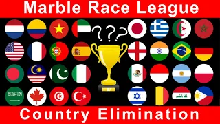 Marble Race Country Elimination in Algodoo