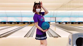 ボウリング女子の練習風景47（Bowling Practice）2020/9