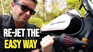 Honda Shadow 750 Aero: How to REJET the CARBURETOR!