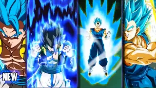 DOKKAN BATTLE:  LR VEGITO BLUE & LR GOGETA BLUE BEST NEW SUPER ATTACK ANIMATIONS!!!