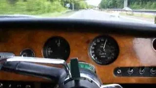 Drivers view in a Vanden Plas Princess 3 litre