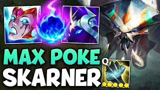 I CREATED THE MOST ANNOYING SKARNER TOP BUILD! (SPAM POKE WITH ROCKS)