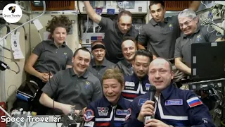 Watch Soyuz MS 20 Crew's Welcoming Ceremony at Space Station