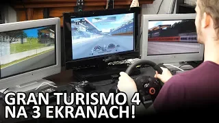 Bonus: Gran Turismo 4 (PS2) na trzech telewizorach!