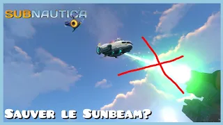 Peut-on sauver le Sunbeam sur subnautica?