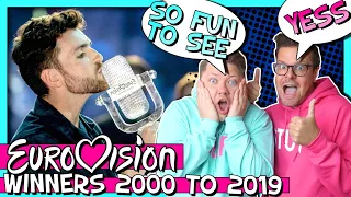 EUROVISION SONG CONTEST ALL WINNERS FROM 2000 till 2019 // Reaction Video