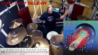 Journey - Don't Stop Believin' - Steve Smith Drum Cover by Edo Sala