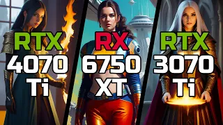 RTX 4070 Ti vs RX 6750 XT vs RTX 3070 Ti - Test in 10 Games