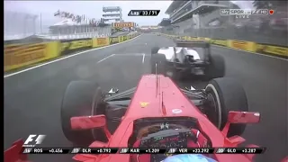 Fernando Alonso onboard overtake on Kamui Kobayashi Brazilian GP 2012