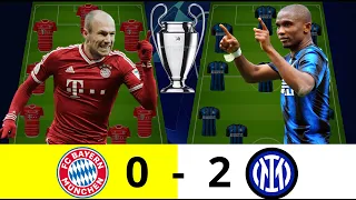 Final UCL 2010👀😱|| Bayern Munich vs Inter Milan Line-up & Goals