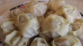 Невероятно сочные и очень вкусные манты с мясом и тыквой