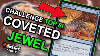 TOP 8 CHALLENGE WITH JEWEL IN LEGACY! Dream's Grip + Saprazzan Skerry — MTG | Magic: The Gathering