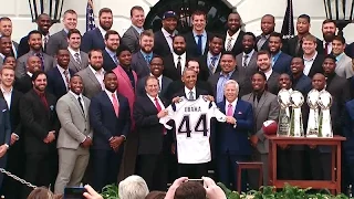 The President Honors the 2015 NFL Super Bowl Champions: The New England Patriots