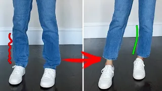 5 Tricky Sewing Tips to Shorten Your Jeans | Clothing repair hacks | Ways DIY & Craft