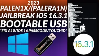 Palen1x USB Jailbreak iOS 16.3.1 Windows PC | Palera1n Windows PC | Palera1n USB Windows PC | 2023