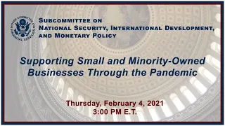 Supporting Small and MinorityOwned Businesses Through the Pandemic (EventID=111151)