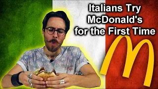 ITALIANS TRY McDonald's for the FIRST TIME