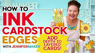 How to Ink Cardstock Edges | Add Depth to Layered Cards