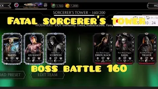 Fatal Sorcerer's Tower Boss Battle 160 (Black Dragon Team) + Reward I Floor 151 to 165 Gameplays