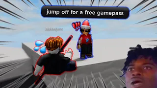 I TROLLED PEOPLE With FAKE FREE GAMEPASSES In Roblox The Strongest Battlegrounds!