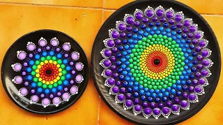 How i make Raised Plumpy Dots on Mandala plate.