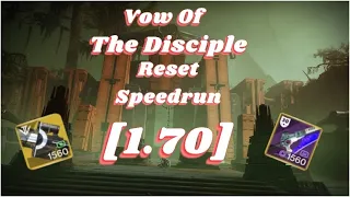 World Record Vow Of The Disciple Reset Speedrun [01:70]